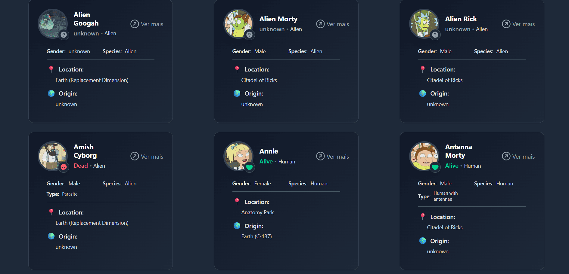 Rick and Morty Characters - Imagem 3