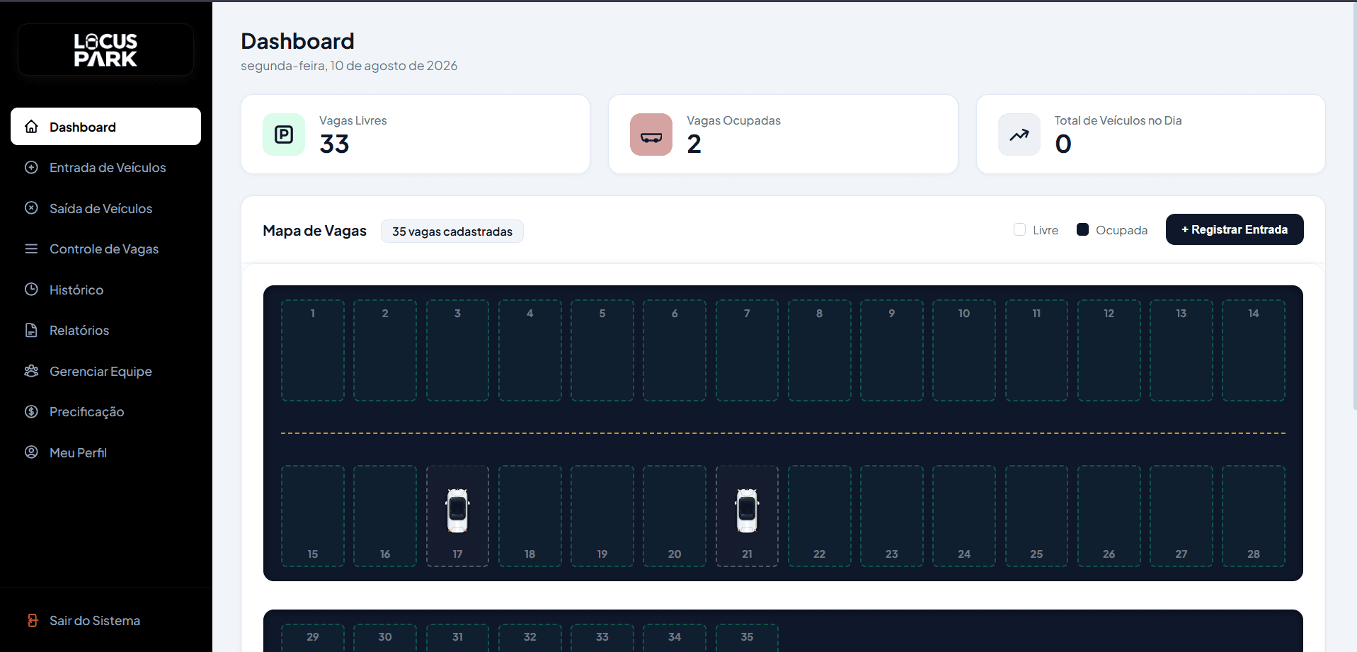 Locus Park - Controle de Estacionamento - Imagem 1